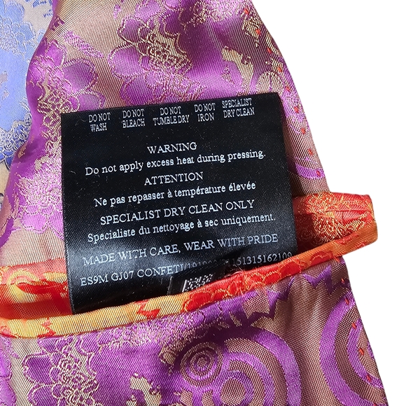 Ted Baker London Linen Silk Plaid 2 Button Spring Lovely Whistler Men Jacket 42R - Picture 11 of 11